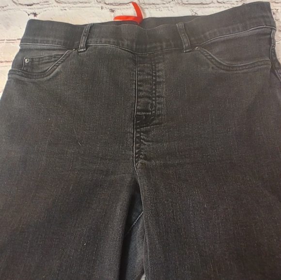 Spanx Ankle Skinny Pull On Black Jeans XL - Picture 5 of 15